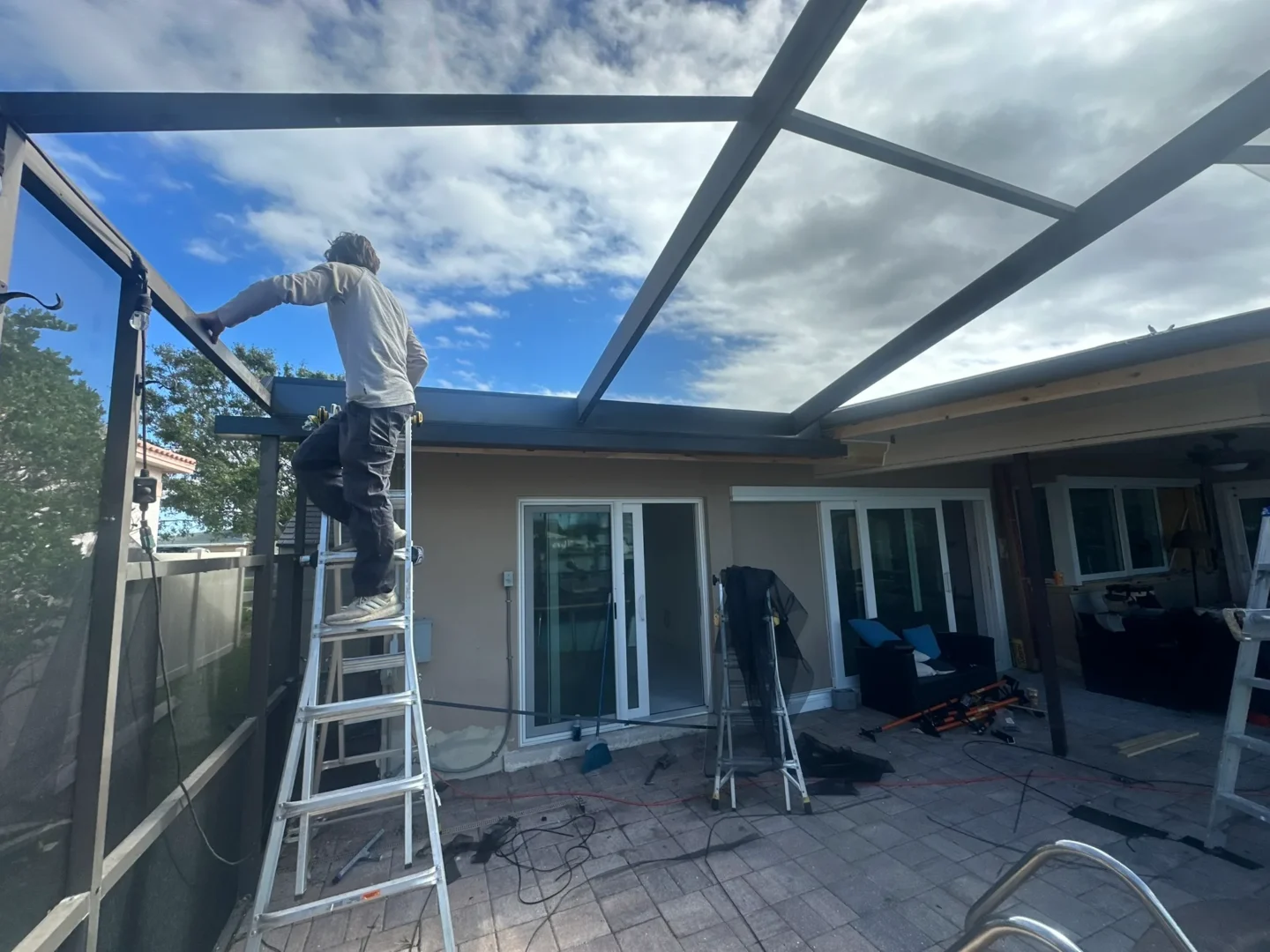 screen room lanai installation